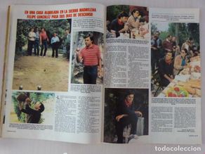 Coleccionismo de revistas: RECORTE CLIPPING DE FELIPE GONZALEZ REVISTA LECTURAS Nº 1472 PAG. 52 Y 53 L31